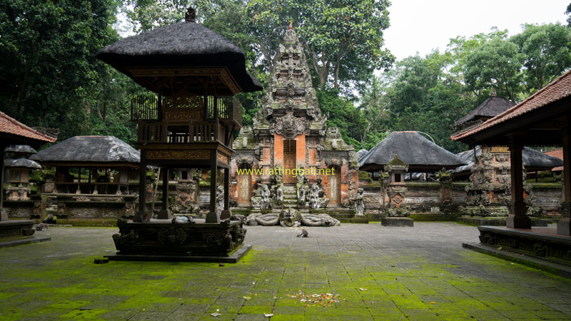 Balinese Temples Inside Ubud Monkey Forest