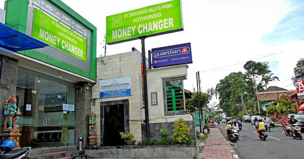 Best Place To Change Money In Bali - Company Name & Location Map