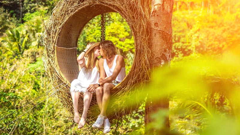 Swing and Birds Nest Rides in Bali Location