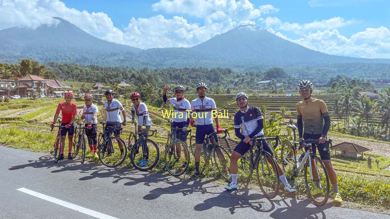 Cycling With Road Bike To Jatiluwih Rice Terrace