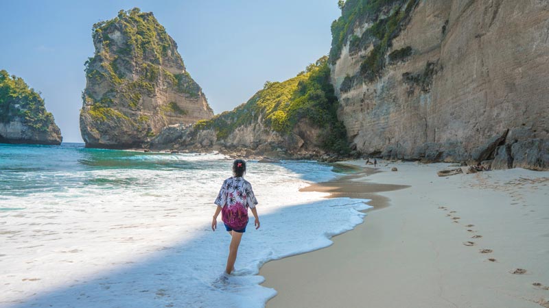 White Sand Beach in Nusa Penida