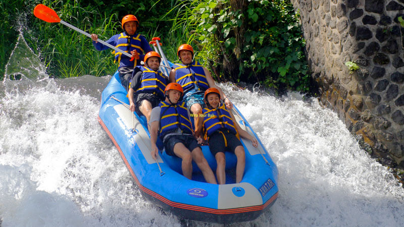 Adrenaline-pumping rafting adventure on Telaga Waja River near Mount Agung