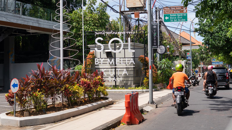 Road Near Kuta Beach Bal