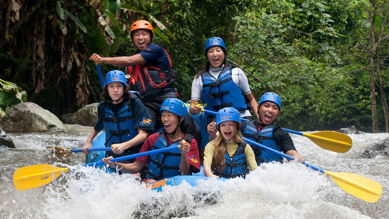 Bali river rafting exciting journey