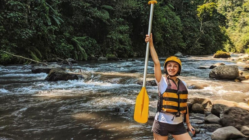 Female-rafting-enthusiast-ready-at-Melangit-River-Bali