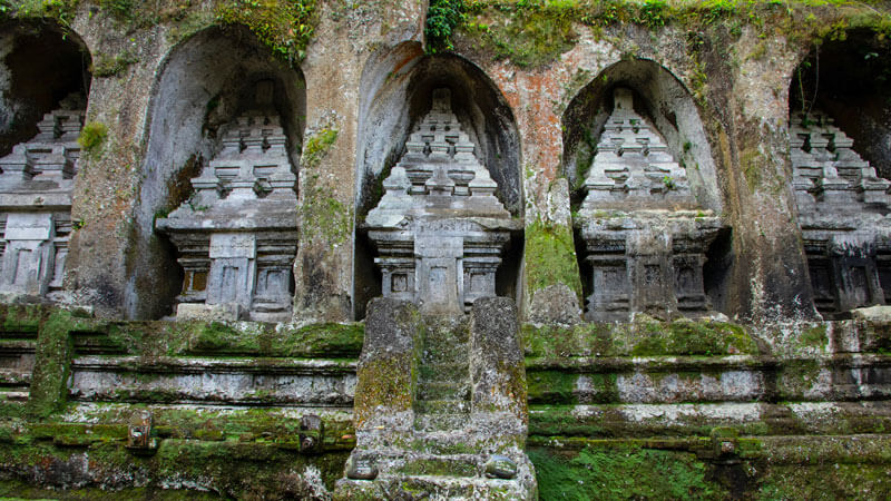 Mystical rock-carved candi at Gunung Kawi Temple