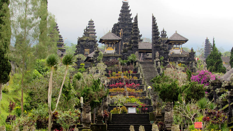 Candi Bentar split gate at Besakih Temple entrance