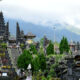 Aerial view of Besakih Temple on Mount Agung's slopes