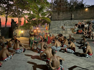 Kecak Dance at Tanah Lot Temple.