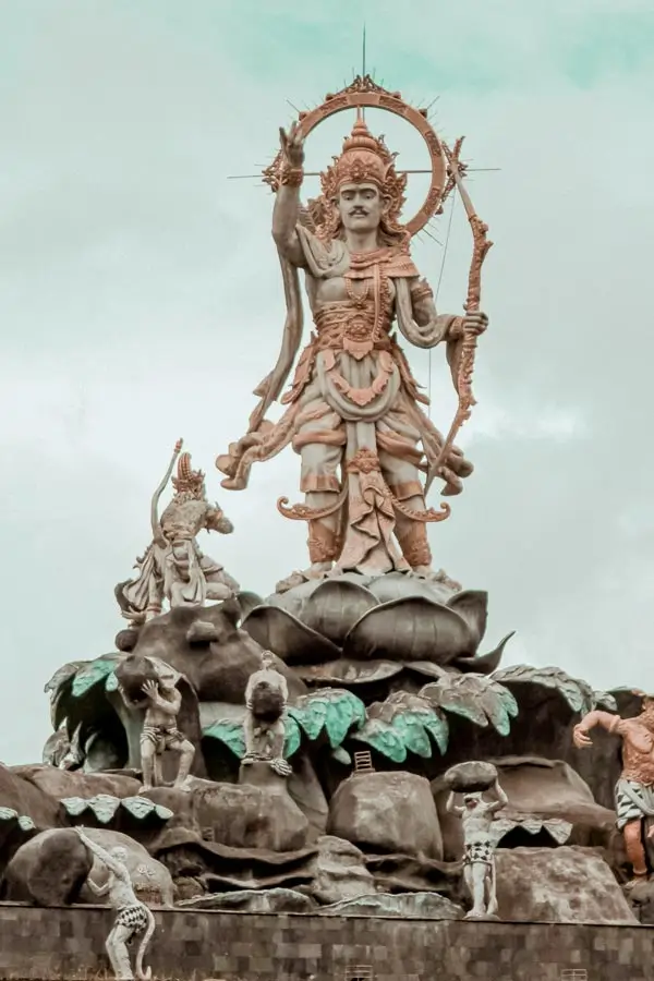 Ramayana-themed Titi Banda statue of Lord Rama in Denpasar Bali