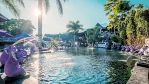 Toya Devasya mammoth pool with fountains, Kintamani