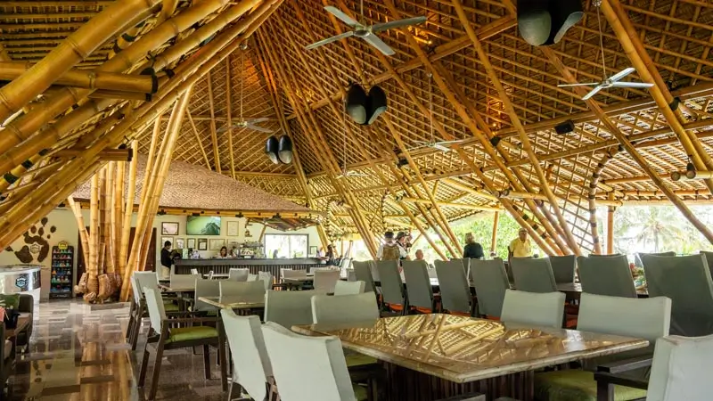 Covered dining area for lunch (Elephant Park Tour package)