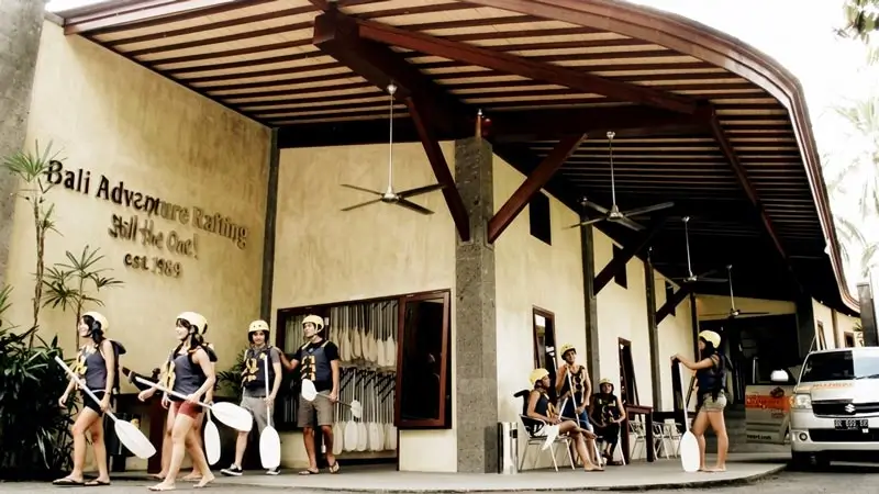 Mason Adventure Centre check-in area in Kedewatan Ubud