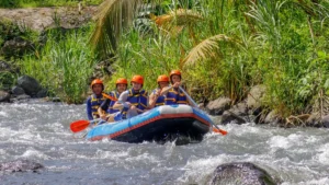 Telaga Waja rafting on an active river section