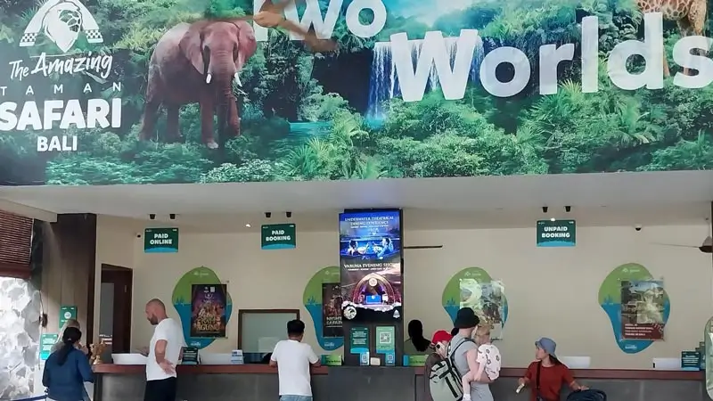 Marine Safari Bali ticket counter for voucher redemption