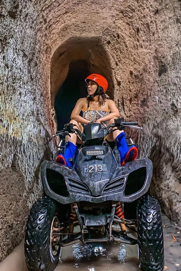 Rider passing through the tunnel on the 90-minute Premium Track